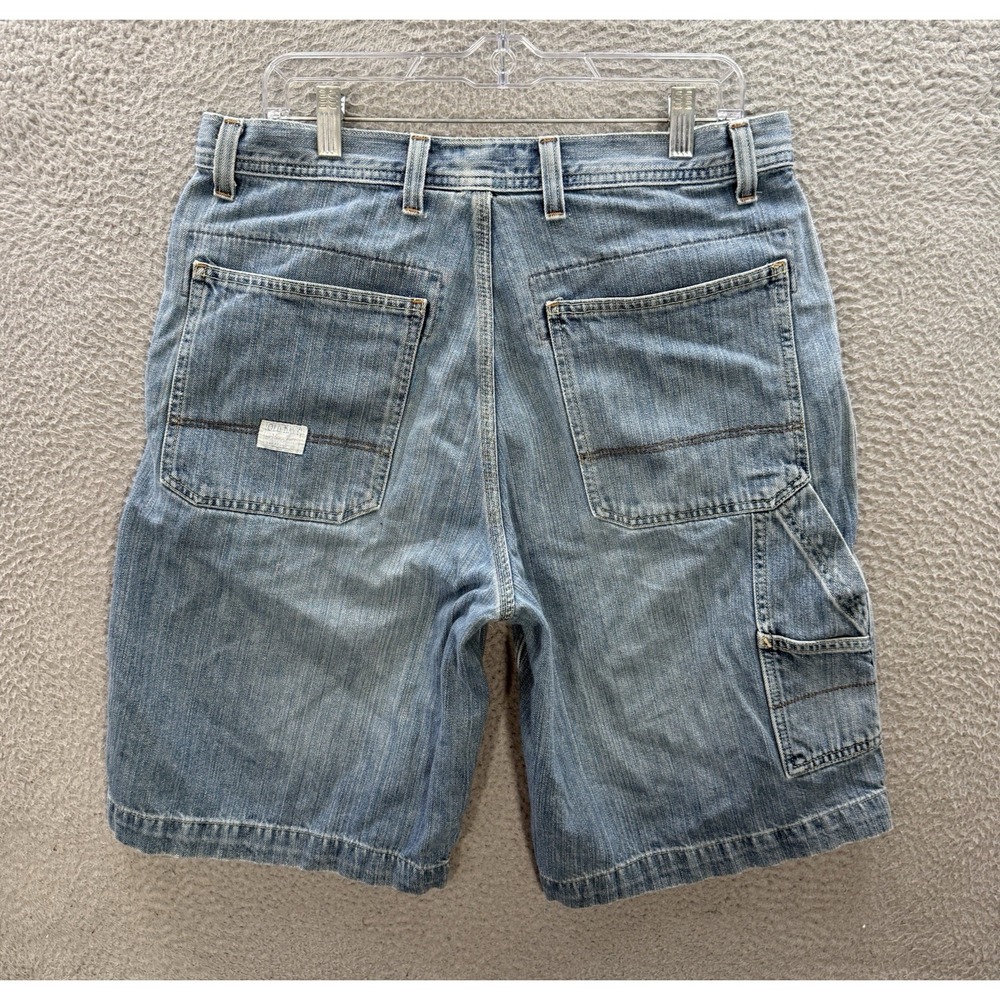 Vintage Old Navy Shorts Mens 36 Blue Denim Painters Jorts Grunge Skater Y2K‎